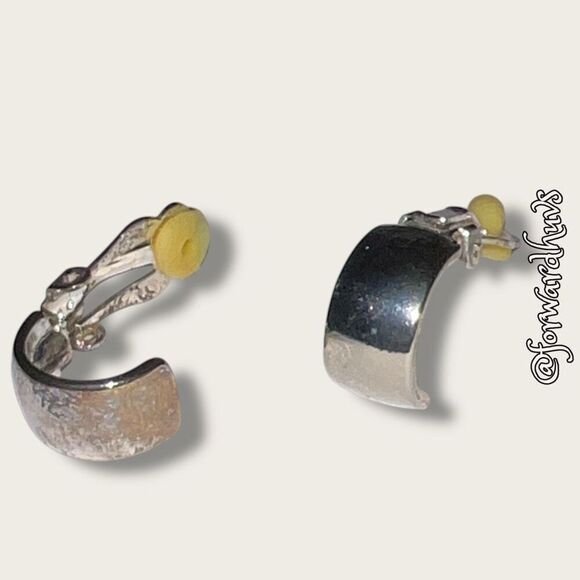 Bundle Sale 3 for $15 | Silver Clip on Earrings - Picture 3 of 5